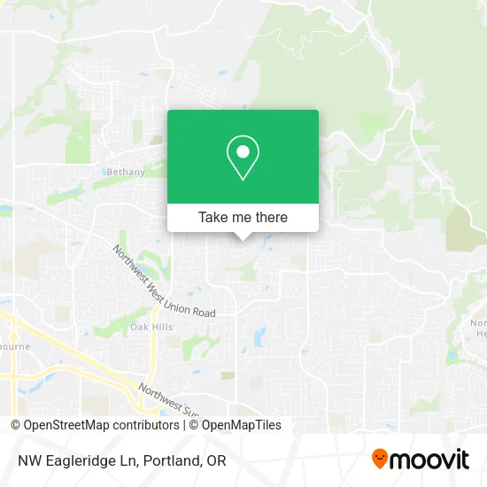 NW Eagleridge Ln map