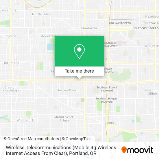 Mapa de Wireless Telecommunications (Mobile 4g Wireless Internet Access From Clear)