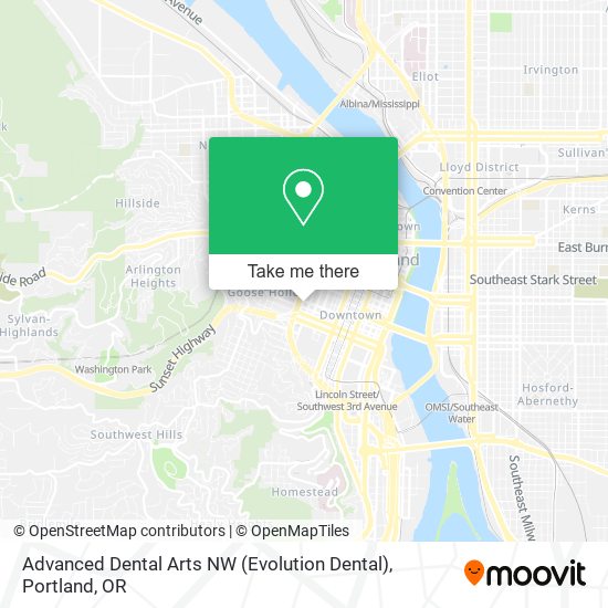 Mapa de Advanced Dental Arts NW (Evolution Dental)