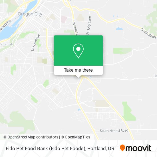 Mapa de Fido Pet Food Bank (Fido Pet Foods)