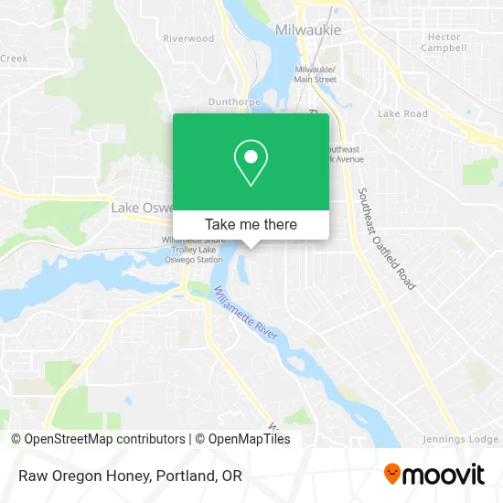 Raw Oregon Honey map