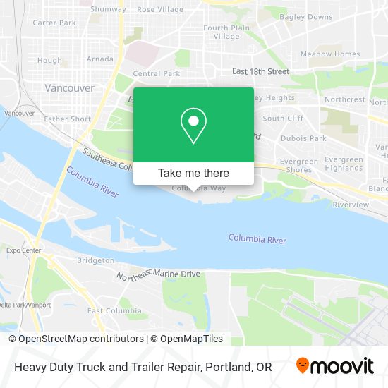 Heavy Duty Truck and Trailer Repair map