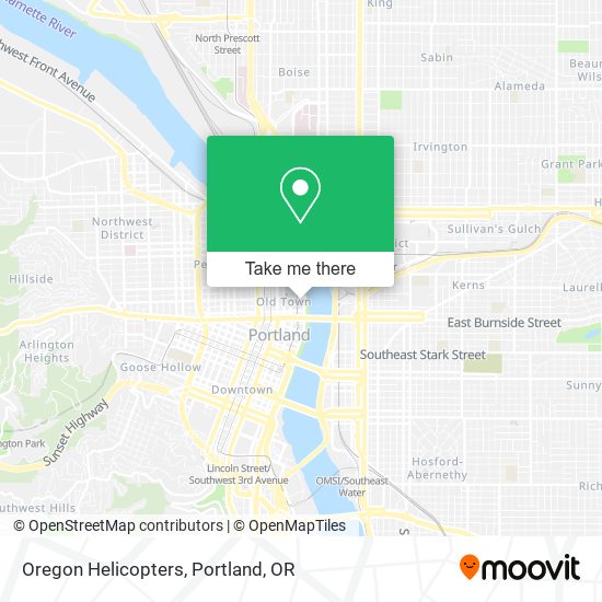 Oregon Helicopters map
