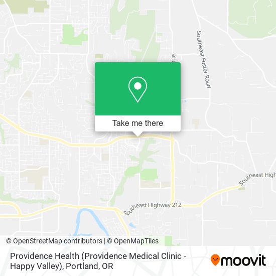 Mapa de Providence Health (Providence Medical Clinic - Happy Valley)