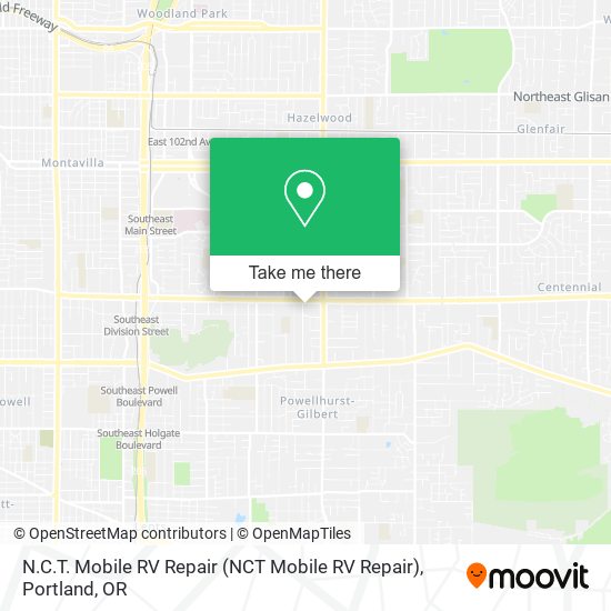 N.C.T. Mobile RV Repair map