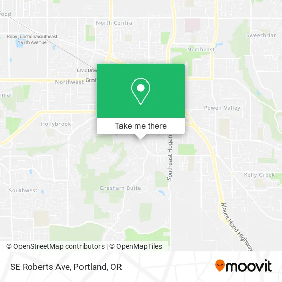 Mapa de SE Roberts Ave