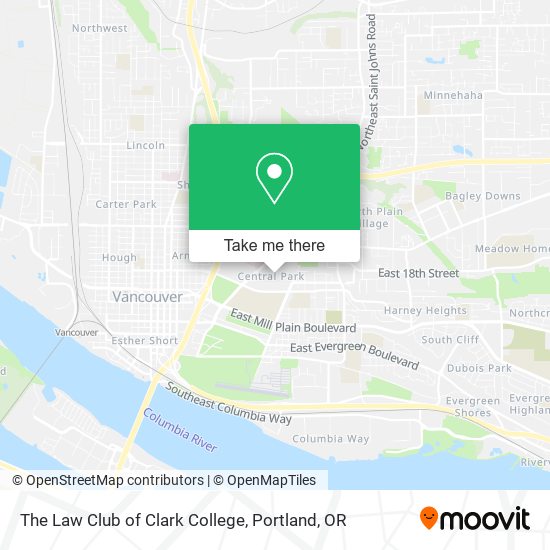 The Law Club of Clark College map
