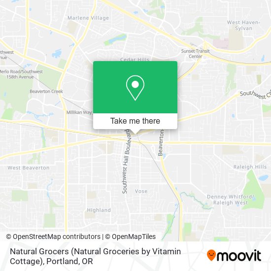 Mapa de Natural Grocers (Natural Groceries by Vitamin Cottage)