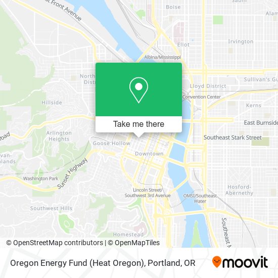 Mapa de Oregon Energy Fund (Heat Oregon)