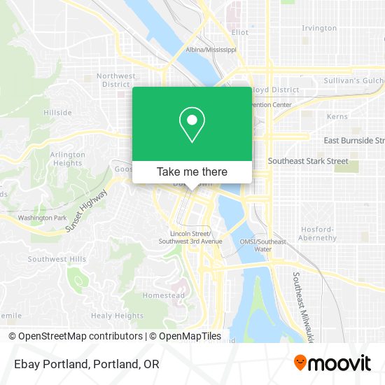 Mapa de Ebay Portland