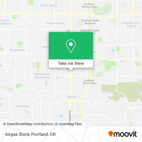Mapa de Airgas Store
