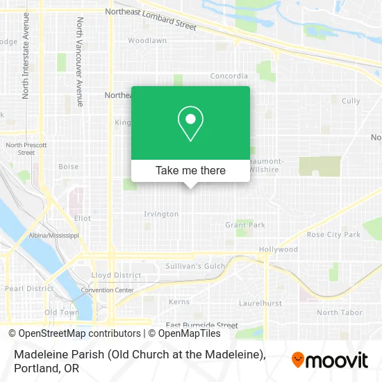 Madeleine Parish (Old Church at the Madeleine) map