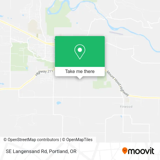 SE Langensand Rd map