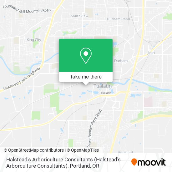 Halstead's Arboriculture Consultants map