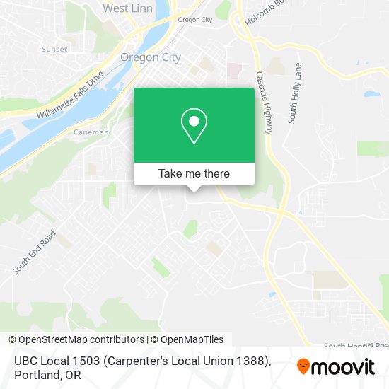 UBC Local 1503 (Carpenter's Local Union 1388) map
