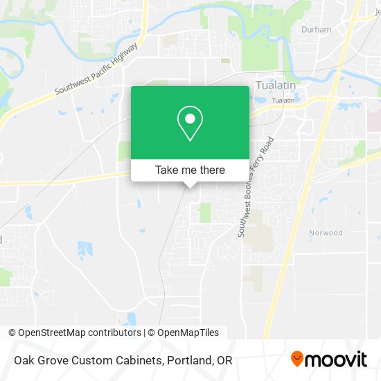 Oak Grove Custom Cabinets map