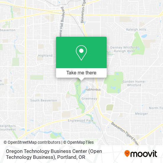 Oregon Technology Business Center (Open Technology Business) map