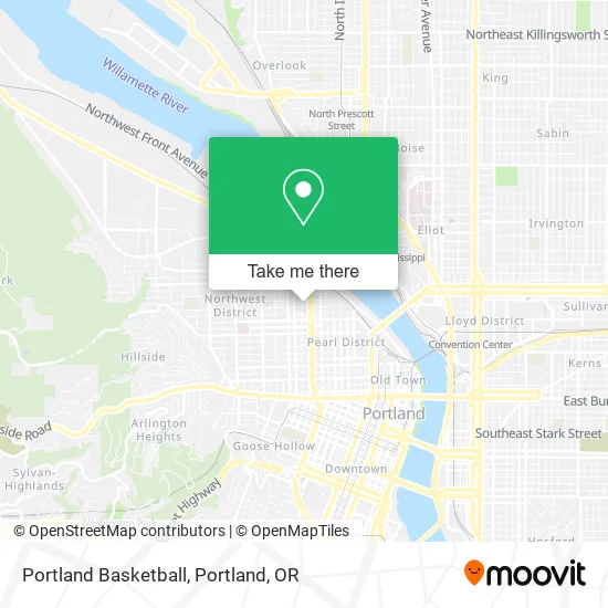 Portland Basketball map