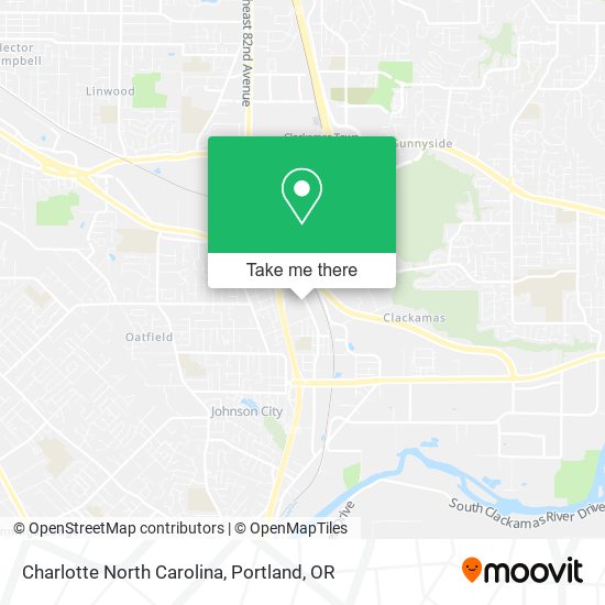 Charlotte North Carolina map