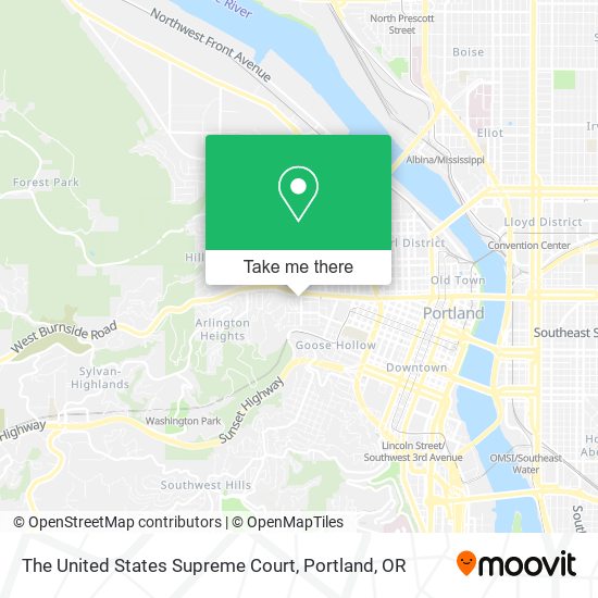 The United States Supreme Court map