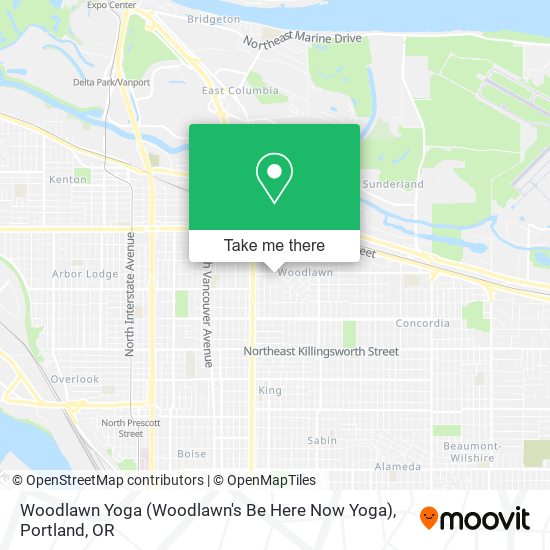 Mapa de Woodlawn Yoga (Woodlawn's Be Here Now Yoga)