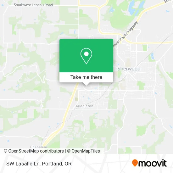 SW Lasalle Ln map