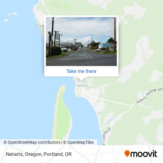 Mapa de Netarts, Oregon