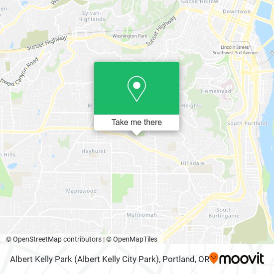 Mapa de Albert Kelly Park