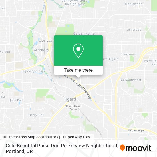 Mapa de Cafe Beautiful Parks Dog Parks View Neighborhood