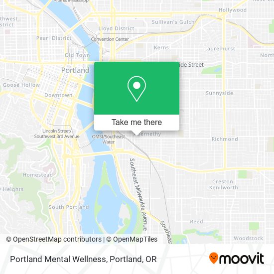 Mapa de Portland Mental Wellness