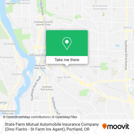 Mapa de State Farm Mutual Automobile Insurance Company (Dino Fiarito - St Farm Ins Agent)