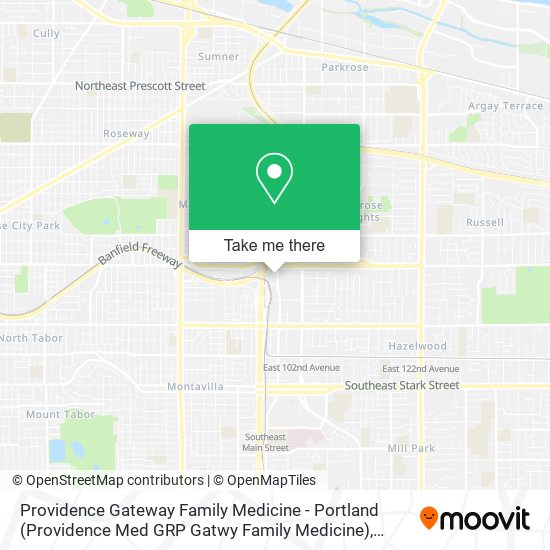 Providence Gateway Family Medicine - Portland (Providence Med GRP Gatwy Family Medicine) map