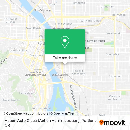 Mapa de Action Auto Glass (Action Administration)