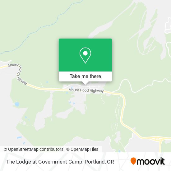 The Lodge at Government Camp map