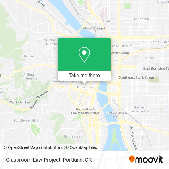 Classroom Law Project map