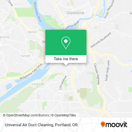 Mapa de Universal Air Duct Cleaning