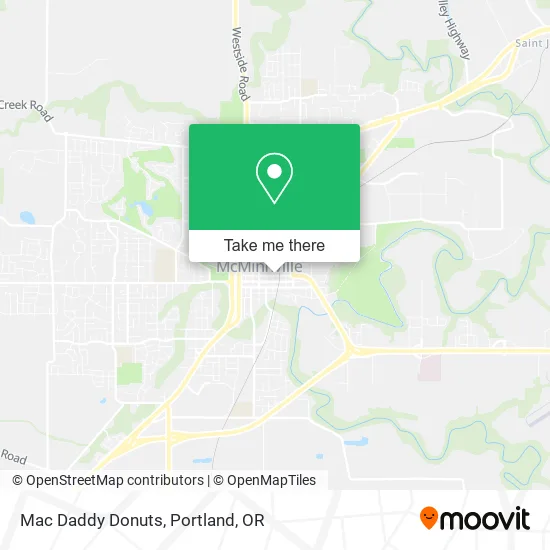 Mac Daddy Donuts map