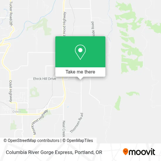 Columbia River Gorge Express map