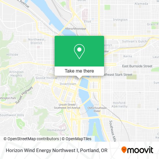 Horizon Wind Energy Northwest I map