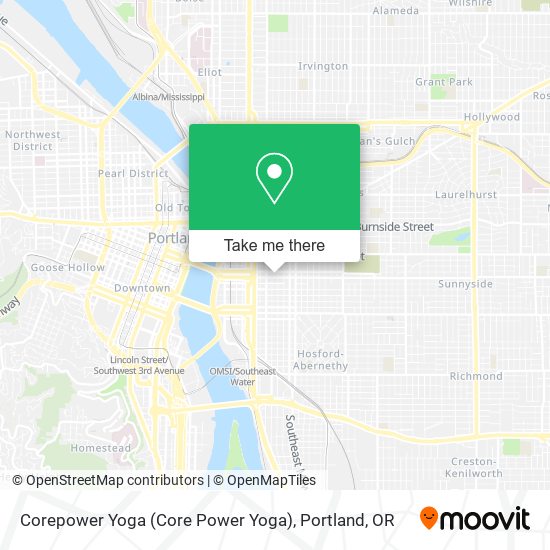 Mapa de Corepower Yoga (Core Power Yoga)