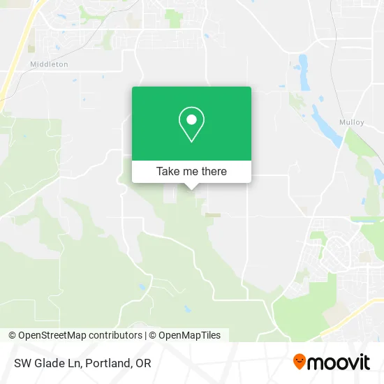 SW Glade Ln map