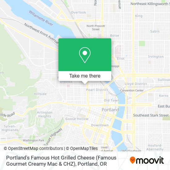 Portland's Famous Hot Grilled Cheese (Famous Gourmet Creamy Mac & CHZ) map