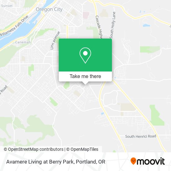 Avamere Living at Berry Park map