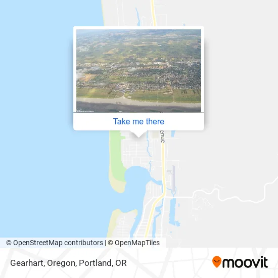 Gearhart, Oregon map