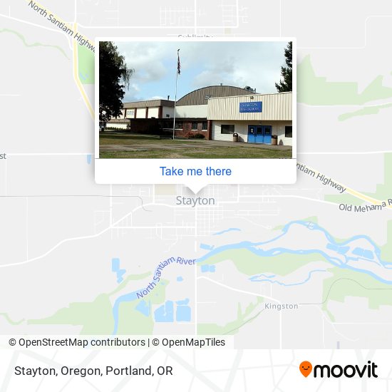 Stayton, Oregon map