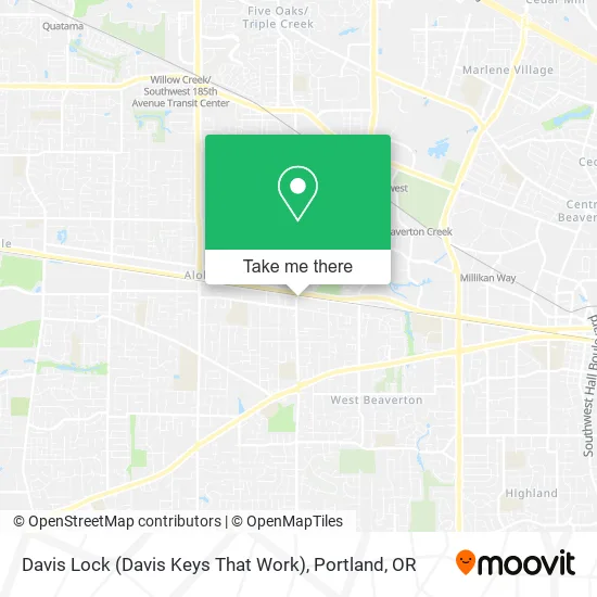 Mapa de Davis Lock (Davis Keys That Work)