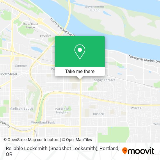 Mapa de Reliable Locksmith (Snapshot Locksmith)