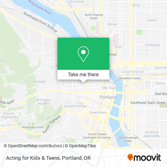 Acting for Kids & Teens map