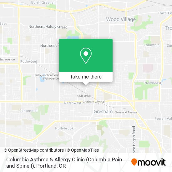 Mapa de Columbia Asthma & Allergy Clinic (Columbia Pain and Spine I)