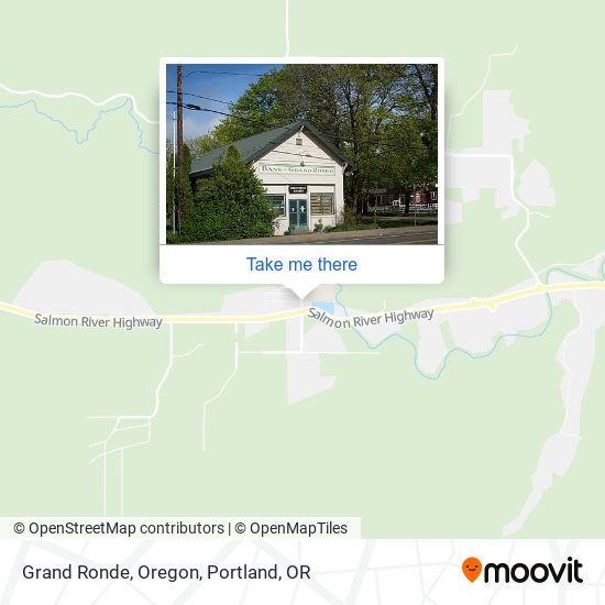 Grand Ronde, Oregon map